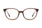Serene Brown, Oval Brown Acetate Glasses - Front