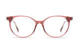 Felicity Pink, Oval Pink Acetate Glasses - Front