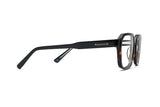 Kaya Eyeglasses, Square Aviator Tortoiseshell Glasses - side view on white background