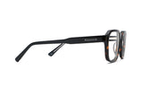 Kaya Eyeglasses, Square Aviator Tortoiseshell Glasses - side view on white background