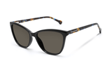 Allure Black, Cat Eye Black Sunglasses – top angled view
