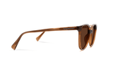 Serene Brown, Oval Brown Sunglasses with Brown Polarized Lenses – side view