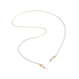 Eyewear Chain - White Pearl & Gold Glasses Chain