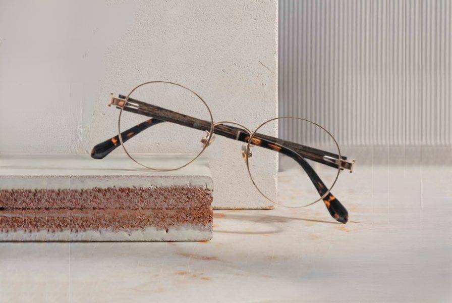ecofriendly glasses on a brick