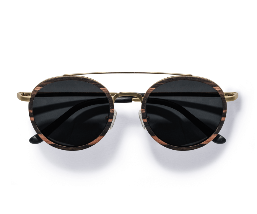 Drive Gold - Retro Square Eyeglasses in Gold Metal