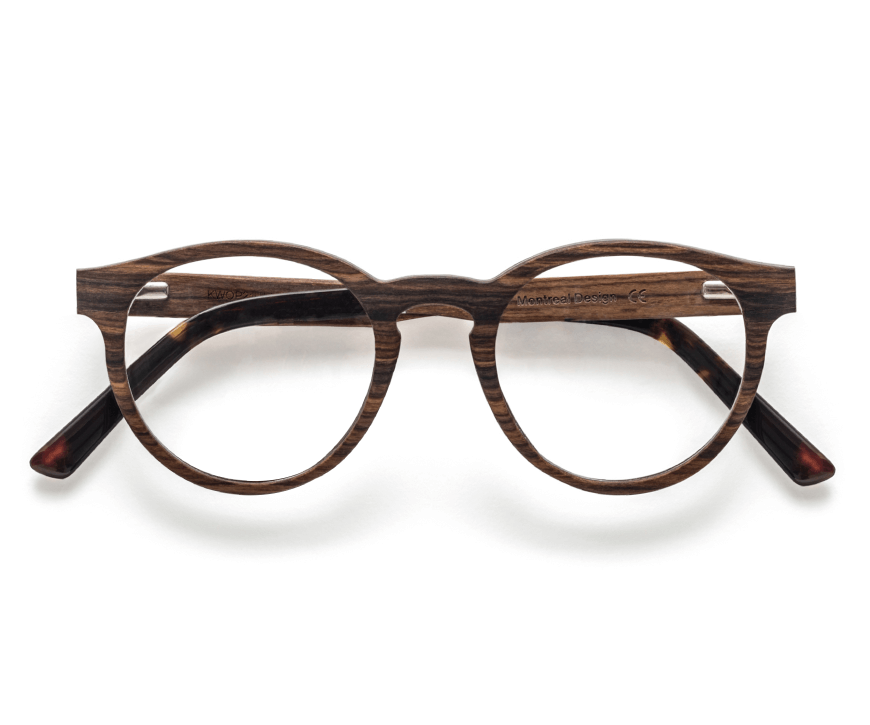 Cheer Rose - Retro Round Eyeglasses made from Rose Wood