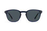 Dare Navy, Retro Square Navy Blue Sunglasses – front view