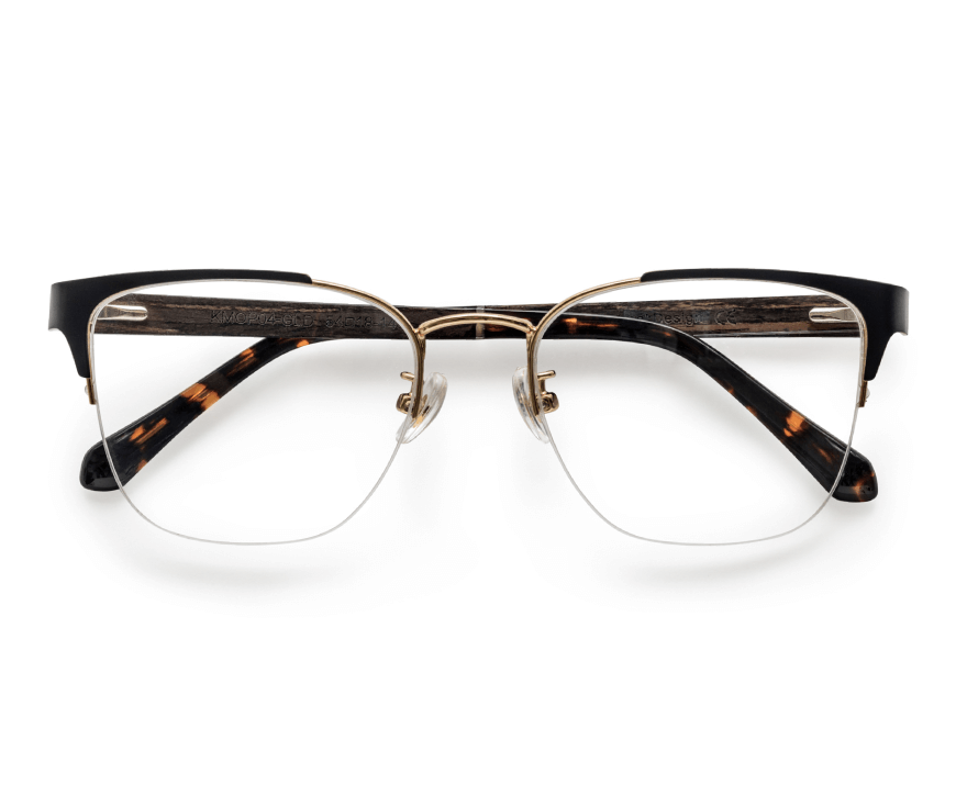 Enchanted Gold - Cat-Eye Eyeglasses in Gold Metal