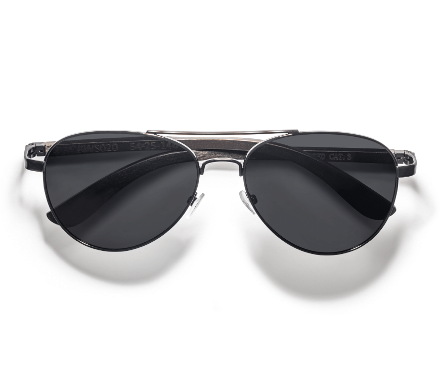 Bold Brown - Rectangle Eyeglasses made from Oak Wood