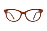 Lunettes Charm Rose, Cat Eye Cherry Wood - Front