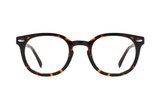 Fierce Black, Lunettes rondes à monture épaisse noire - Avant