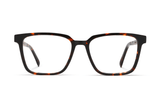 Trust Brown, Lunettes carrées en acétate marron - Front