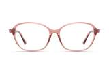 Glee Pink, lunettes en acétate rose géométrique - avant