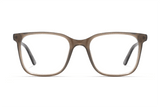 Marvel Grey, lunettes carrées surdimensionnées en acétate gris - avant