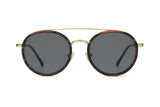 Aspen Gold, lunettes de soleil rondes à double pont - avant