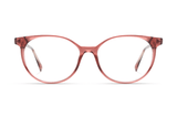 Felicity Pink, lunettes ovales en acétate rose - avant