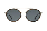 Aspen Silver, lunettes de soleil rondes à double pont - avant