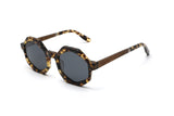 Meteor, Tortoise Brown Lunettes de soleil octogonales - Angled