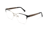 Enchanted Silver, lunettes semi-montantes à œil de chat - angulaires
