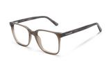 Marvel Grey, Lunettes carrées surdimensionnées en acétate gris - angulaires