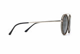 Aspen Silver, lunettes de soleil rondes à double pont - Side