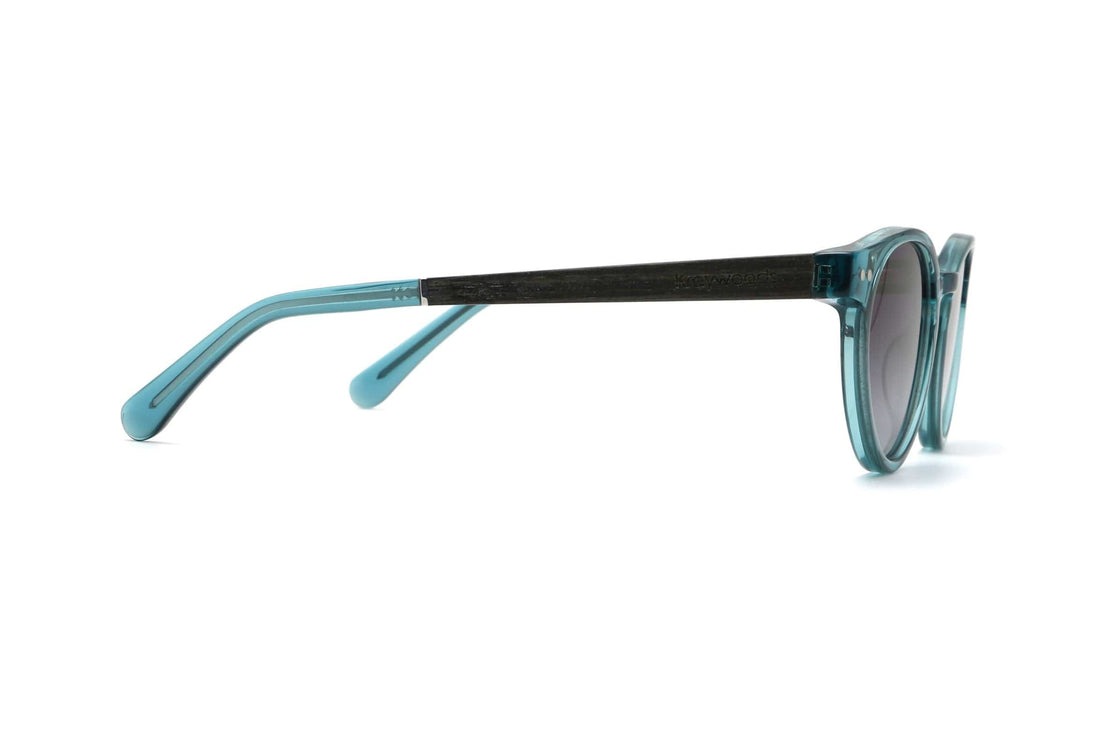 Flash, Lunettes de soleil rondes bleu clair - Side