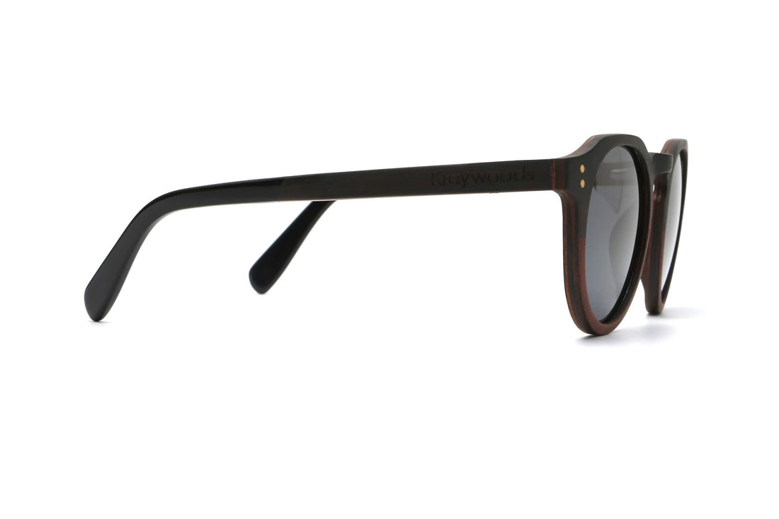 Roseland, Lunettes de soleil rétro rondes en forme de trou de serrure - Side