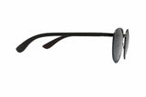 Austin Black , Lunettes de soleil rondes en métal noir - Side