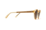 Jazz, petites lunettes de soleil rondes marron - Side