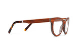 Lunettes Charm Rose, Cat Eye Cherry Wood - Side