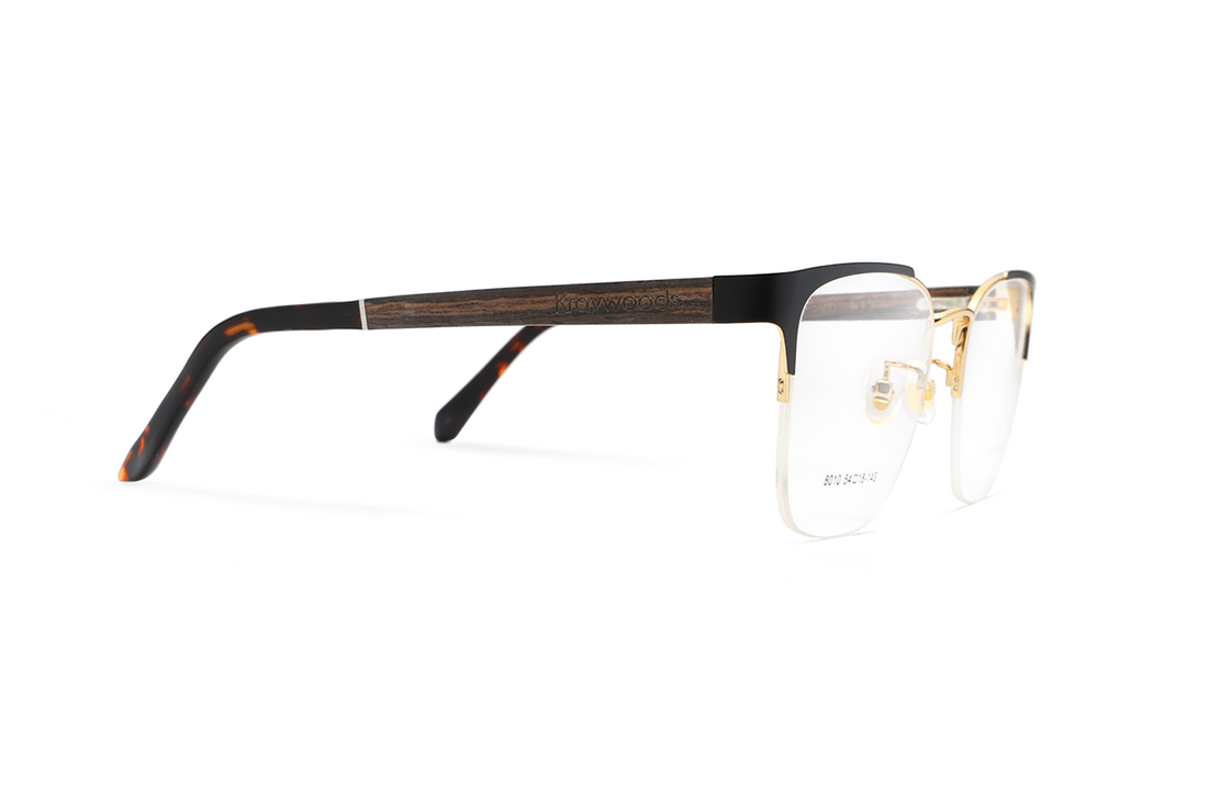 Enchanted Gold - Lunettes œil de chat en métal doré - Side