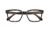 Trust Brown, Lunettes carrées en acétate marron - pliées
