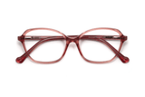 Glee Pink, lunettes géométriques en acétate rose - pliées