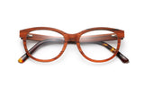 Charm Rose, lunettes Cat Eye en bois de cerisier - pliées