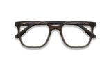 Marvel Grey, lunettes carrées surdimensionnées en acétate gris - pliées