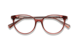 Felicity Pink, lunettes ovales en acétate rose - pliées