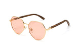 Elton, Elton John Lunettes de soleil en rose hexagonal - Angled
