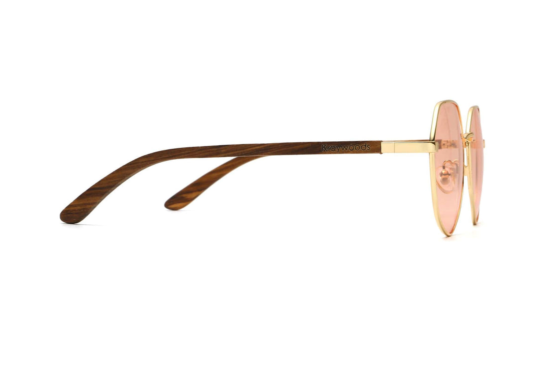 Elton, Elton John Lunettes de soleil en rose hexagonal - Side
