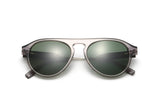 Fog, Clear Grey keyhole Lunettes de soleil aviateur - pliées