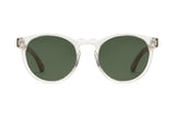 Funk, Lunettes de soleil rondes à monture transparente et verres verts - avant