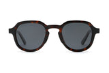 Hudson, Lunettes de soleil carrées rétro géométriques - Avant