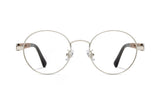 Joy Silver, Lunettes rondes en métal argenté - Front