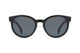 Luxy, Lunettes de soleil rondes noires à verres polarisants - Avant