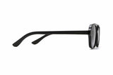 Lunettes de soleil aviateur rétro Ryder noires - Side