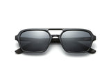 Ryder Lunettes de soleil aviateur rétro noires - pliées