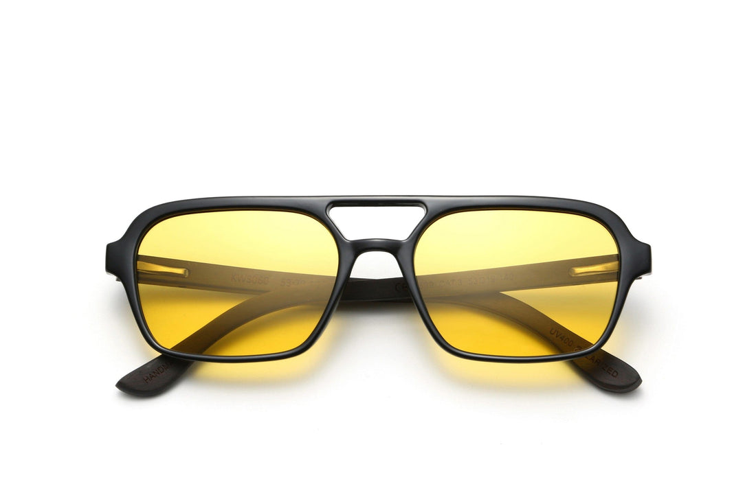 Ryder Yellow, Lunettes de soleil aviateur rétro - pliées