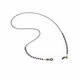 Chaîne de lunettes - Chaîne de lunettes en perles noires et or