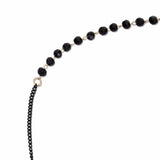 Chaîne de lunettes - Chaîne de lunettes en perles noires et or